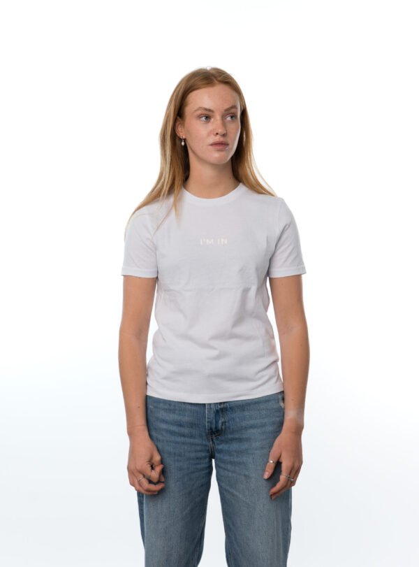 I'M IN Dames T-shirt wit opdruk naam midden - Afbeelding 3