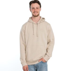 I'M IN Unisex Hoodie creme borduur logo borst