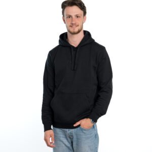 I'M IN Unisex Hoodie zwart borduur naam midden
