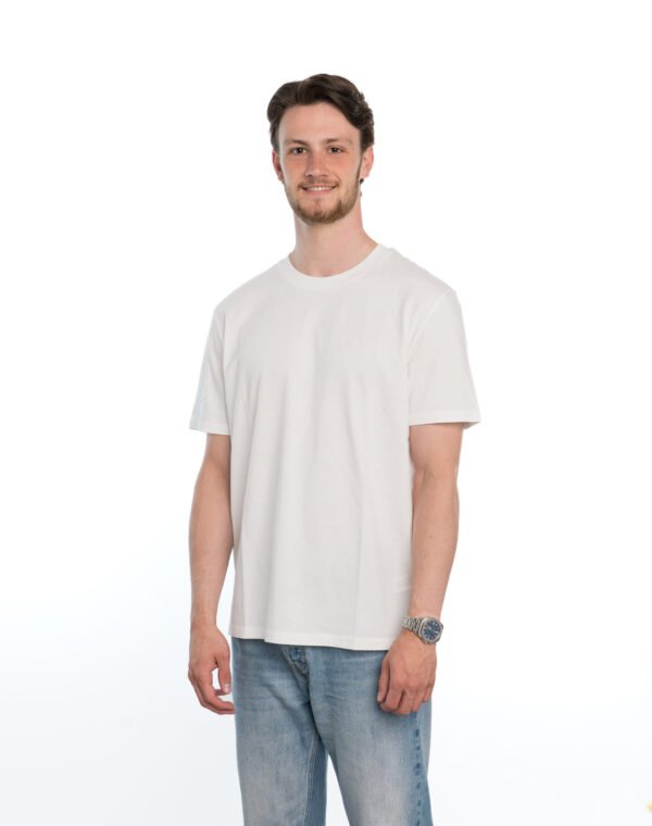I'M IN Heren T-shirt creme opdruk naam borst - Afbeelding 2
