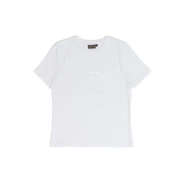 I'M IN Dames T-shirt wit opdruk naam midden - Afbeelding 4