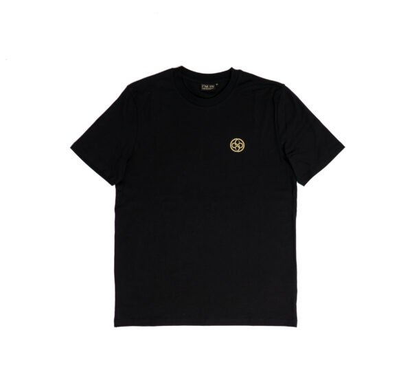 I'M IN Heren T-shirt zwart opdruk logo borst - Afbeelding 3